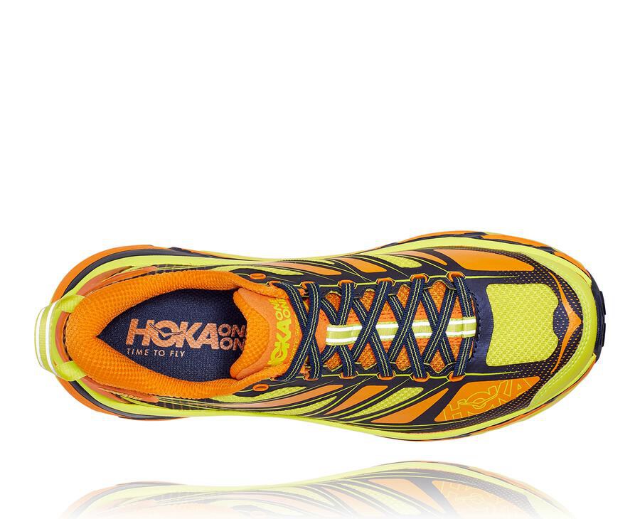 Chaussure Trail Hoka One One Mafate Speed 2 Homme - Doré Clair/Rose - TXR-328519